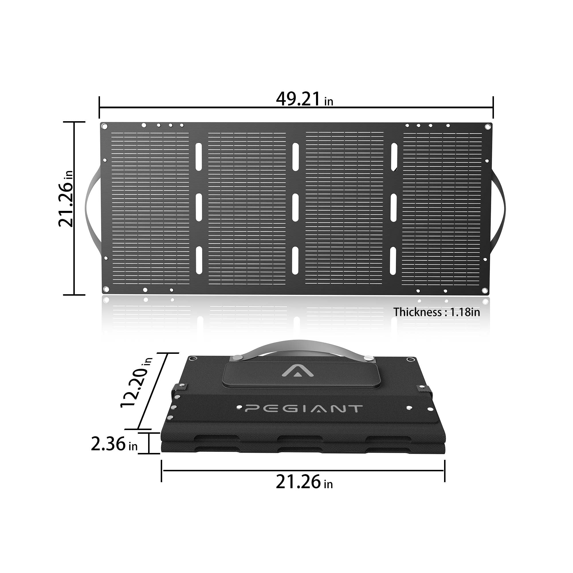 Pegiant PV100 100W Portable Solar Panel